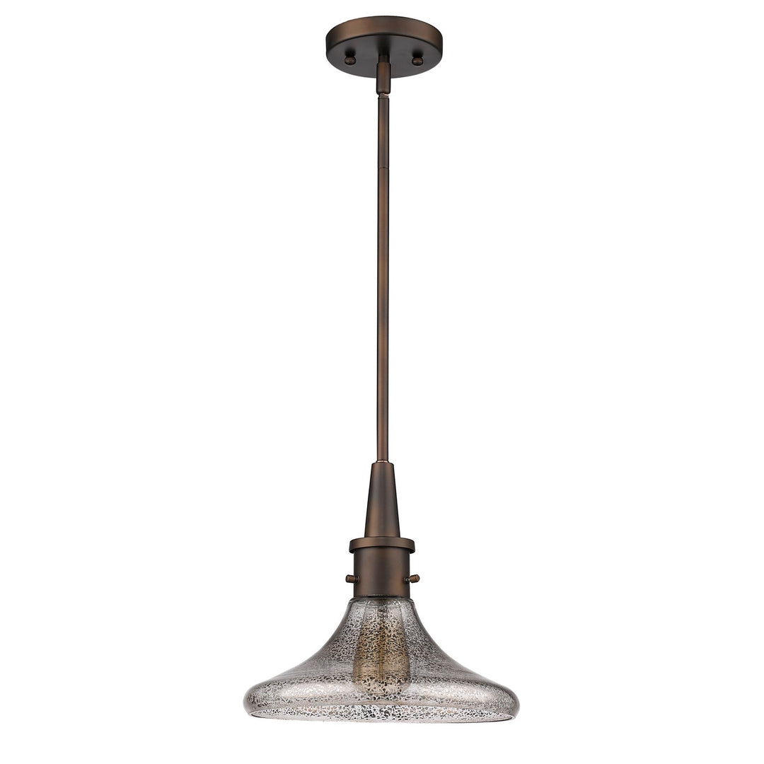 Indoor 1-Light Pendant W/Glass Shade In Oil Rubbed Bronze by Acclaim Lighting