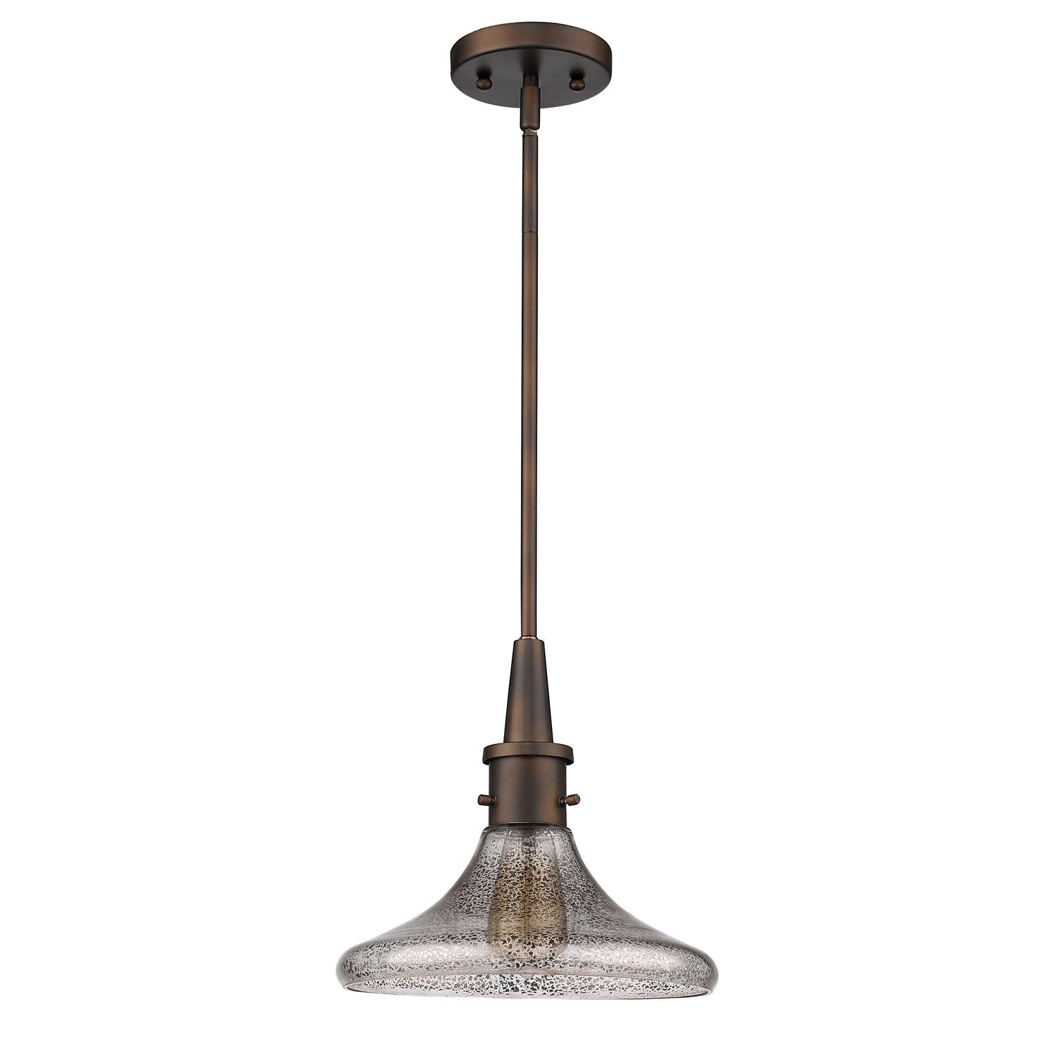 Indoor 1-Light Pendant W/Glass Shade In Oil Rubbed Bronze by Acclaim Lighting
