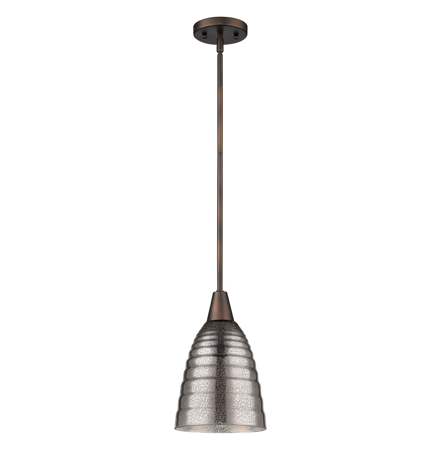 Indoor 1-Light Pendant W/Glass Shade In Oil Rubbed Bronze by Acclaim Lighting