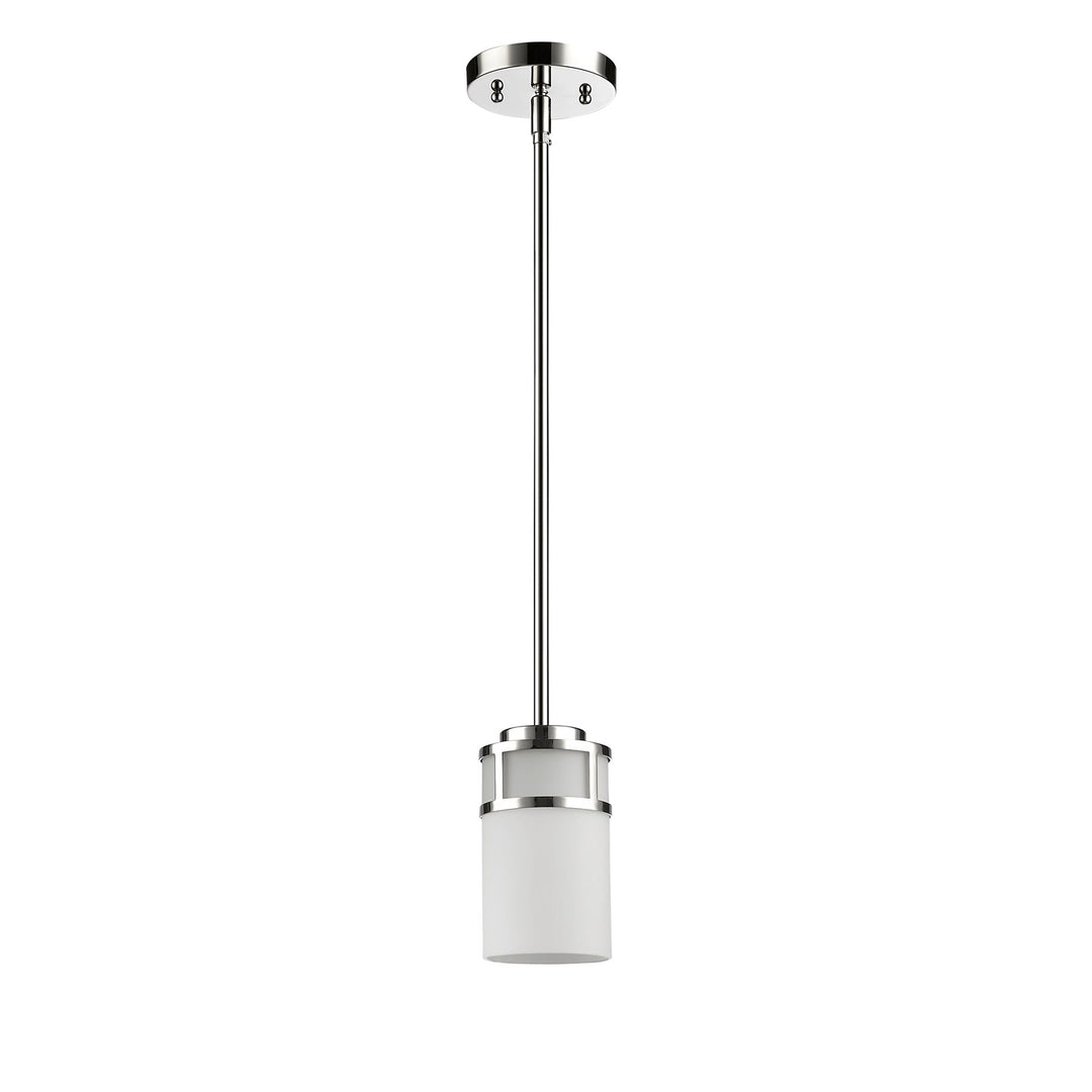 Indoor 1-Light Pendant W/Glass Shade In Polished Nickel by Acclaim Lighting