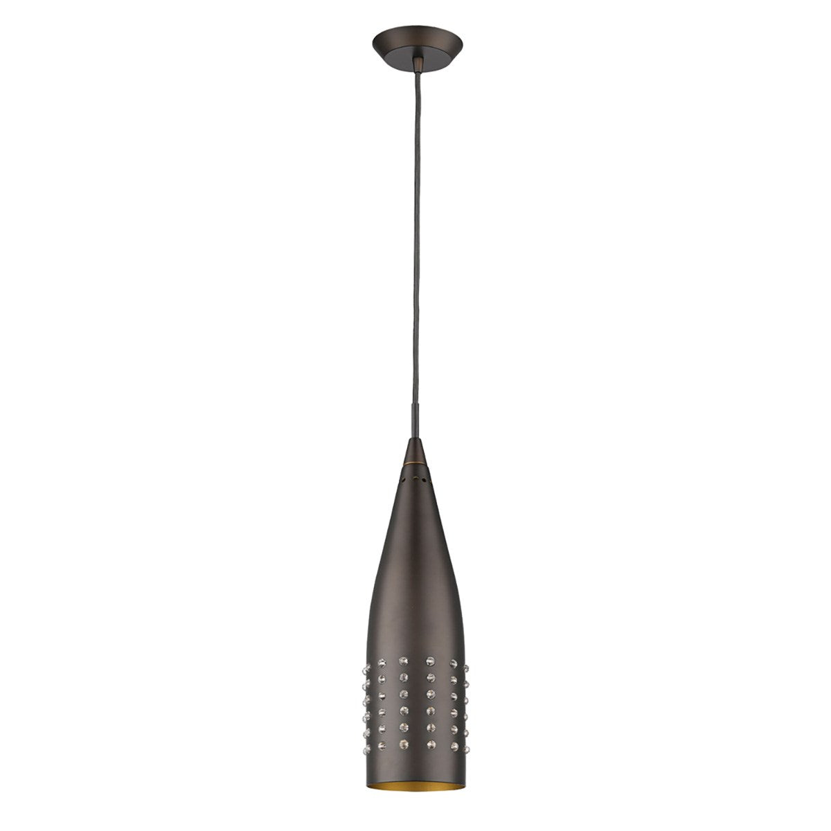 Indoor 1-Light Pendant W/Metal Shade In Oil Rubbed Bronze by Acclaim Lighting