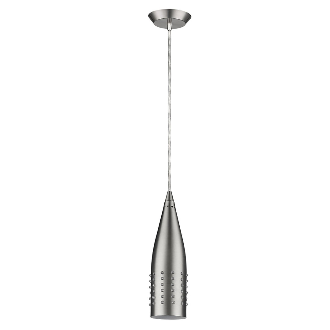 Indoor 1-Light Pendant W/Metal Shade In Satin Nickel by Acclaim Lighting