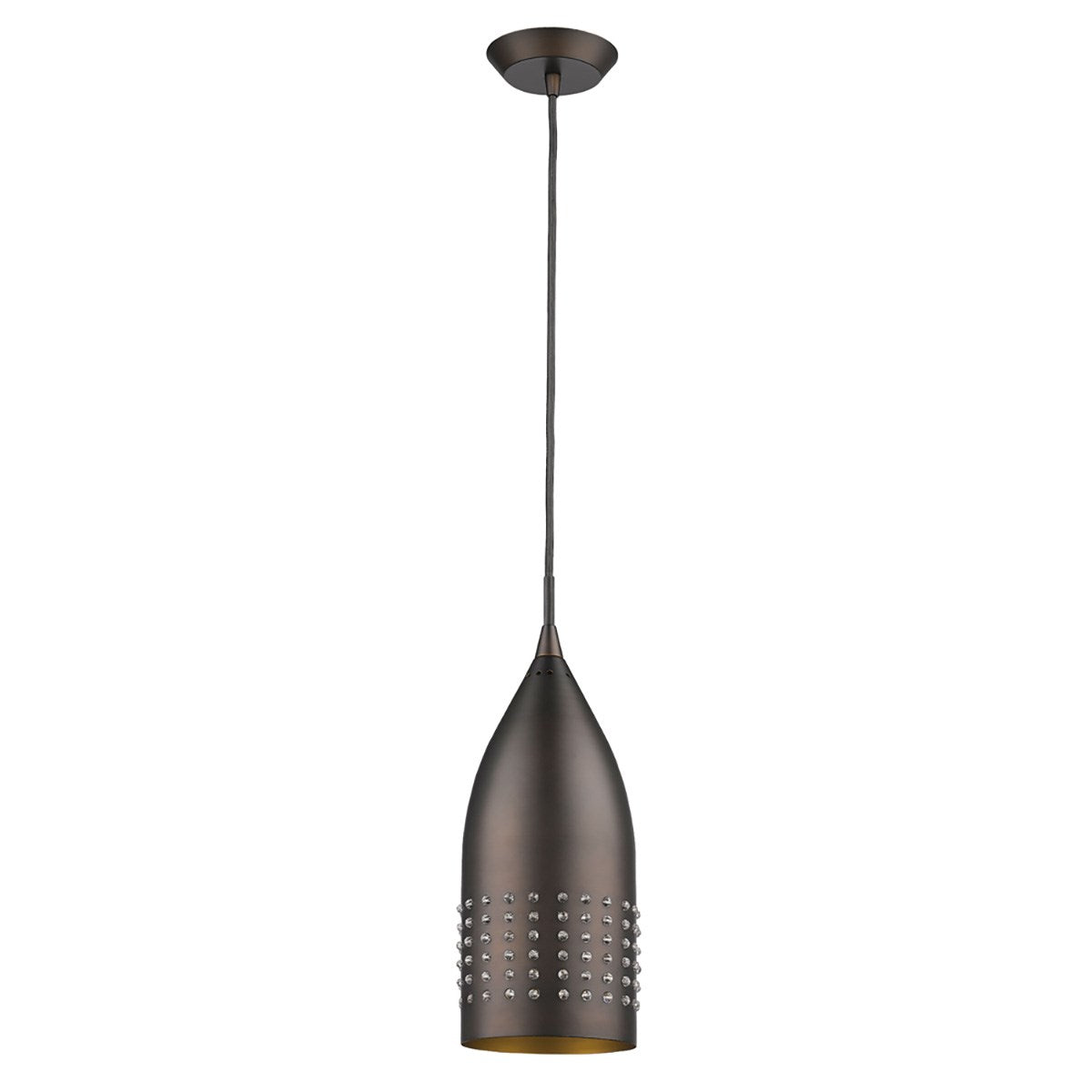 Indoor 1-Light Pendant W/Metal Shade In Oil Rubbed Bronze by Acclaim Lighting