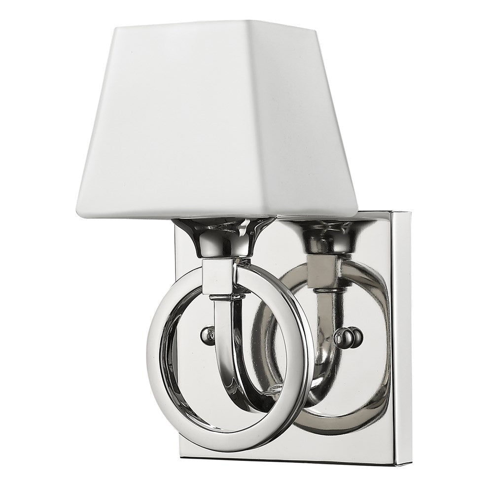 Indoor 1-Light Sconce W/Glass Shade In Polished Nickel by Acclaim Lighting