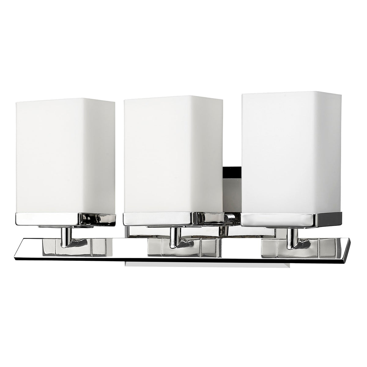 Indoor 3-Light Bath W/Glass Shades In Polished Nickel by Acclaim Lighting