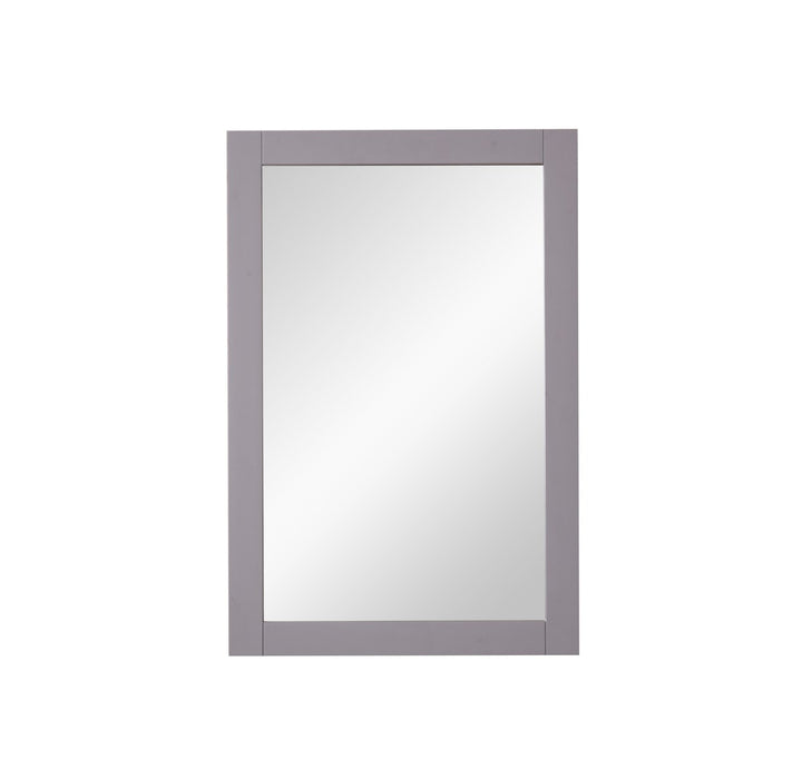22 In. X 32 In. Wall Mirror In Medium Grey Finish by Elegant Decor
