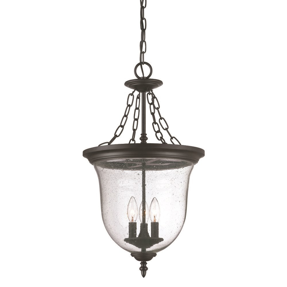 3-Light Outdoor Matte Black Light Fixture by Acclaim Lighting