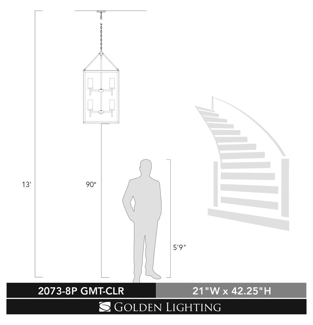 8 Light Pendant