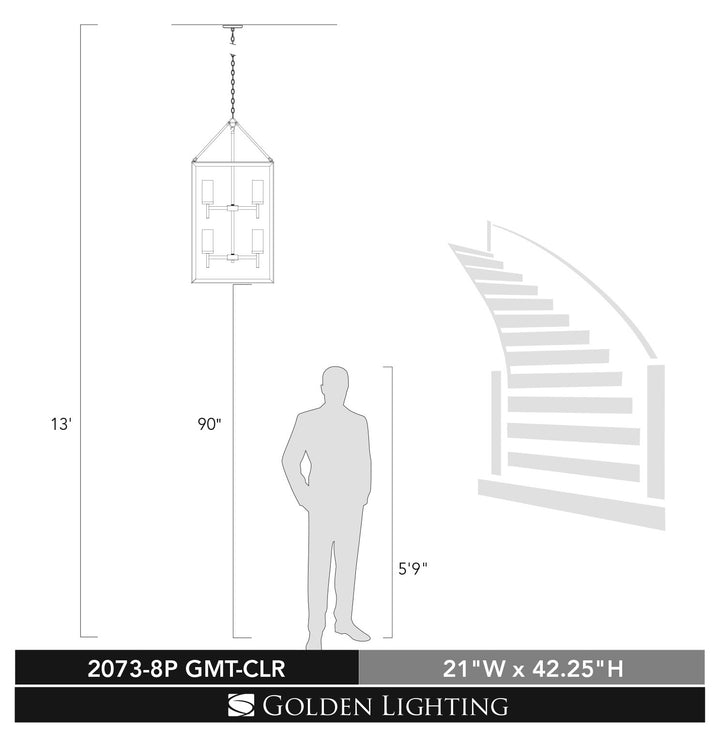 8 Light Pendant