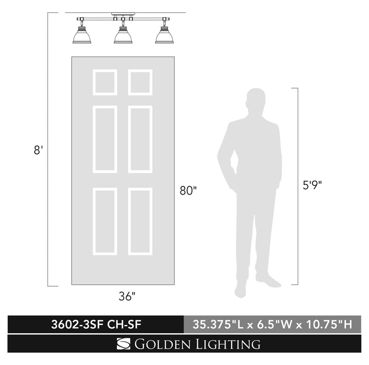 Semi-Flush (3 Light)