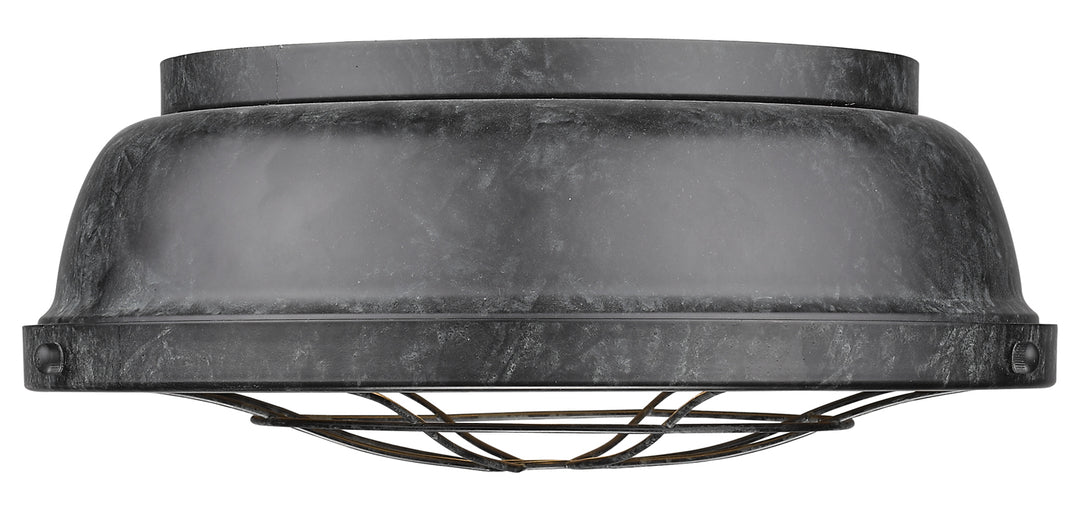Flush Mount Black Patina by Golden