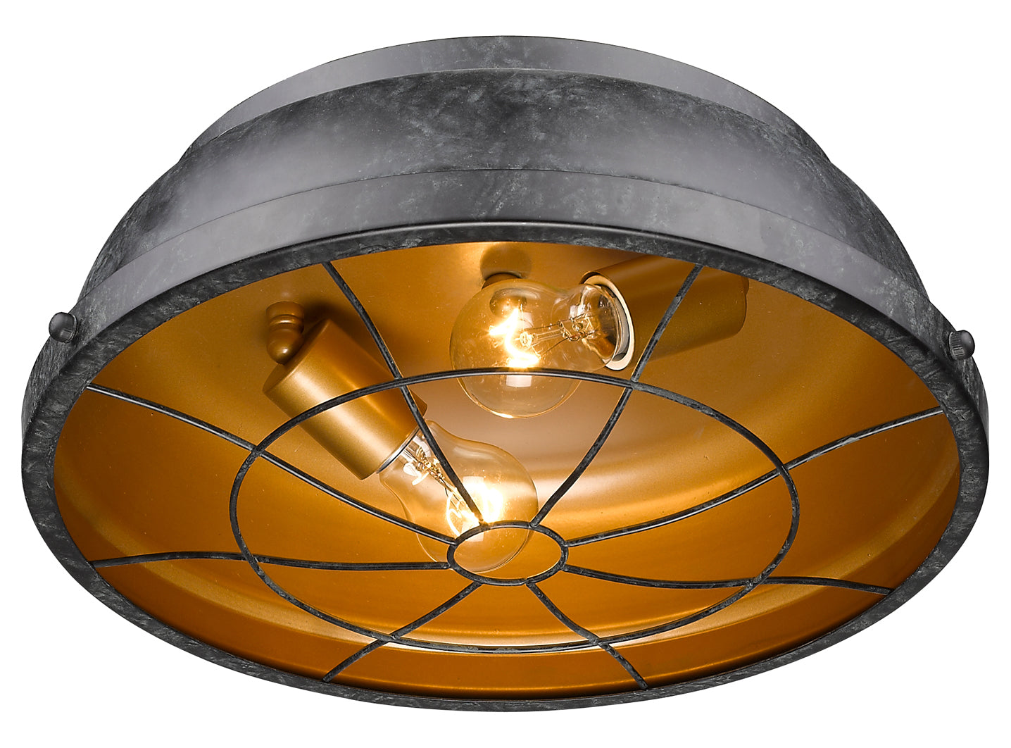 Flush Mount Black Patina