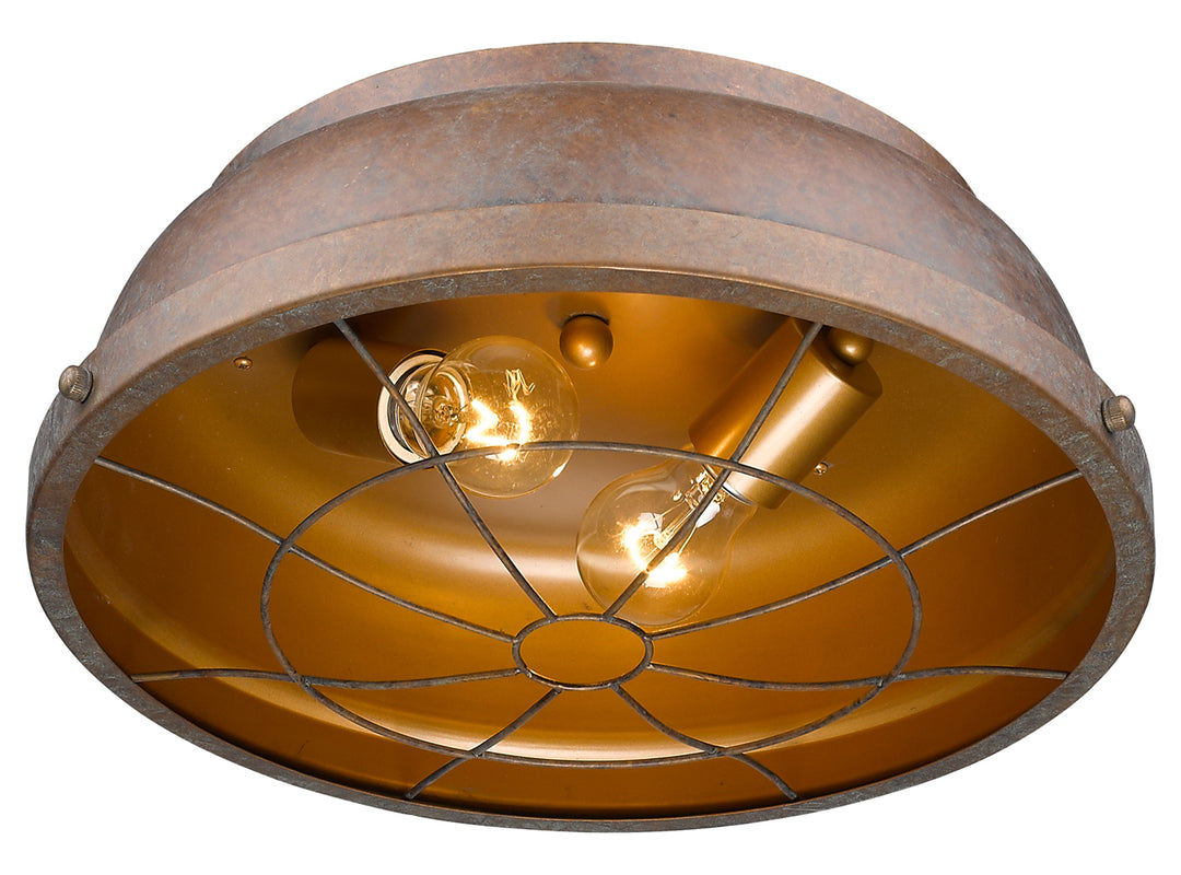 Flush Mount Copper Patina