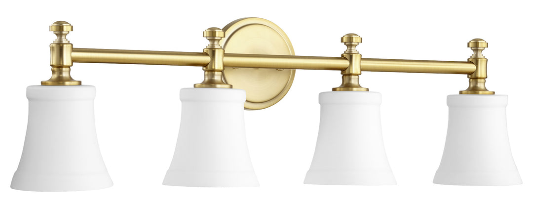 4Lt Stn Opal Vanity Gold by Quorum