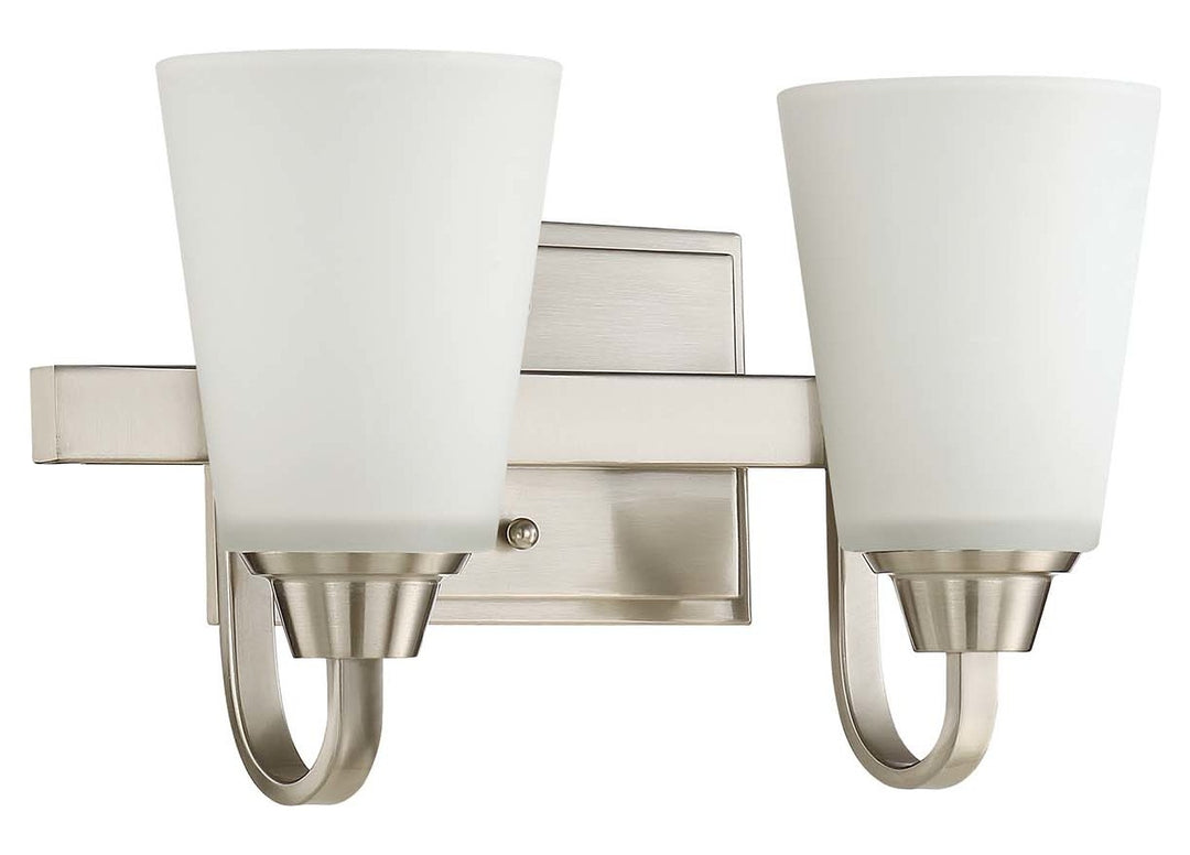 2 Light Vanity in Brushed Polished Nickel by Craftmade