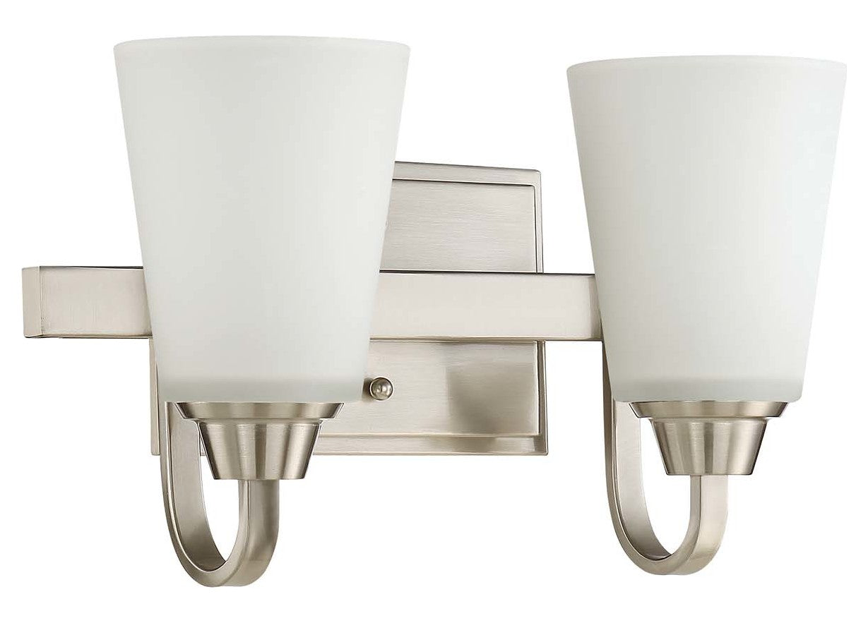 2 Light Vanity in Brushed Polished Nickel by Craftmade
