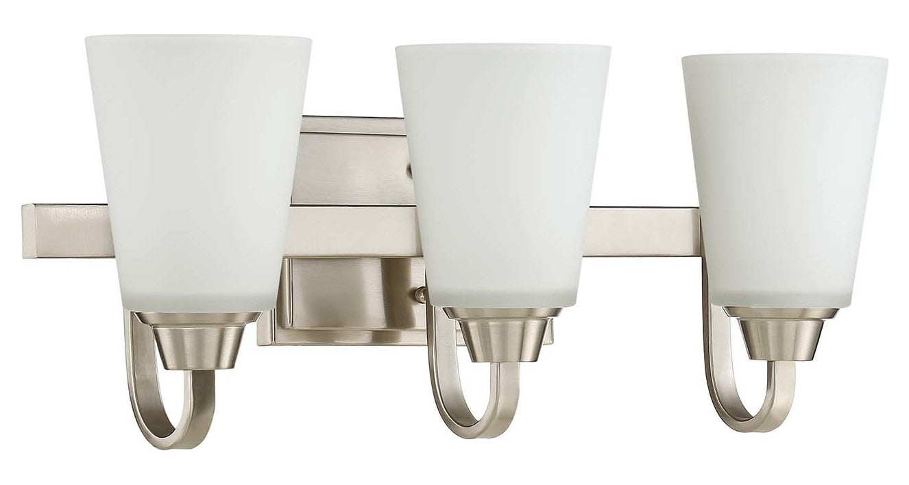 3 Light Vanity in Brushed Polished Nickel by Craftmade