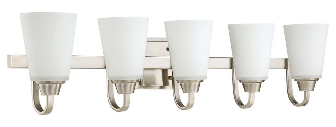 5 Light Vanity in Brushed Polished Nickel by Craftmade