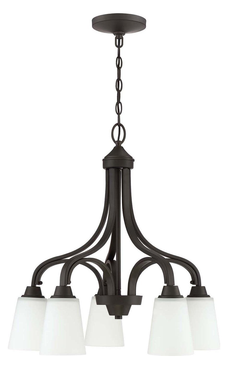5 Light Down Chandelier in Espresso by Craftmade