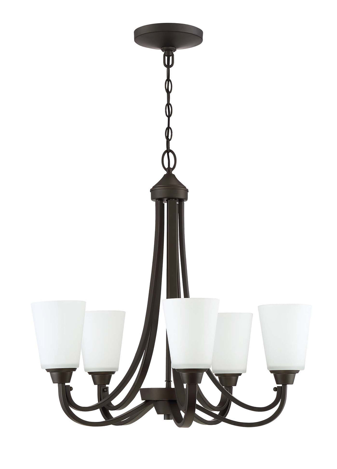 5 Light Chandelier in Espresso by Craftmade