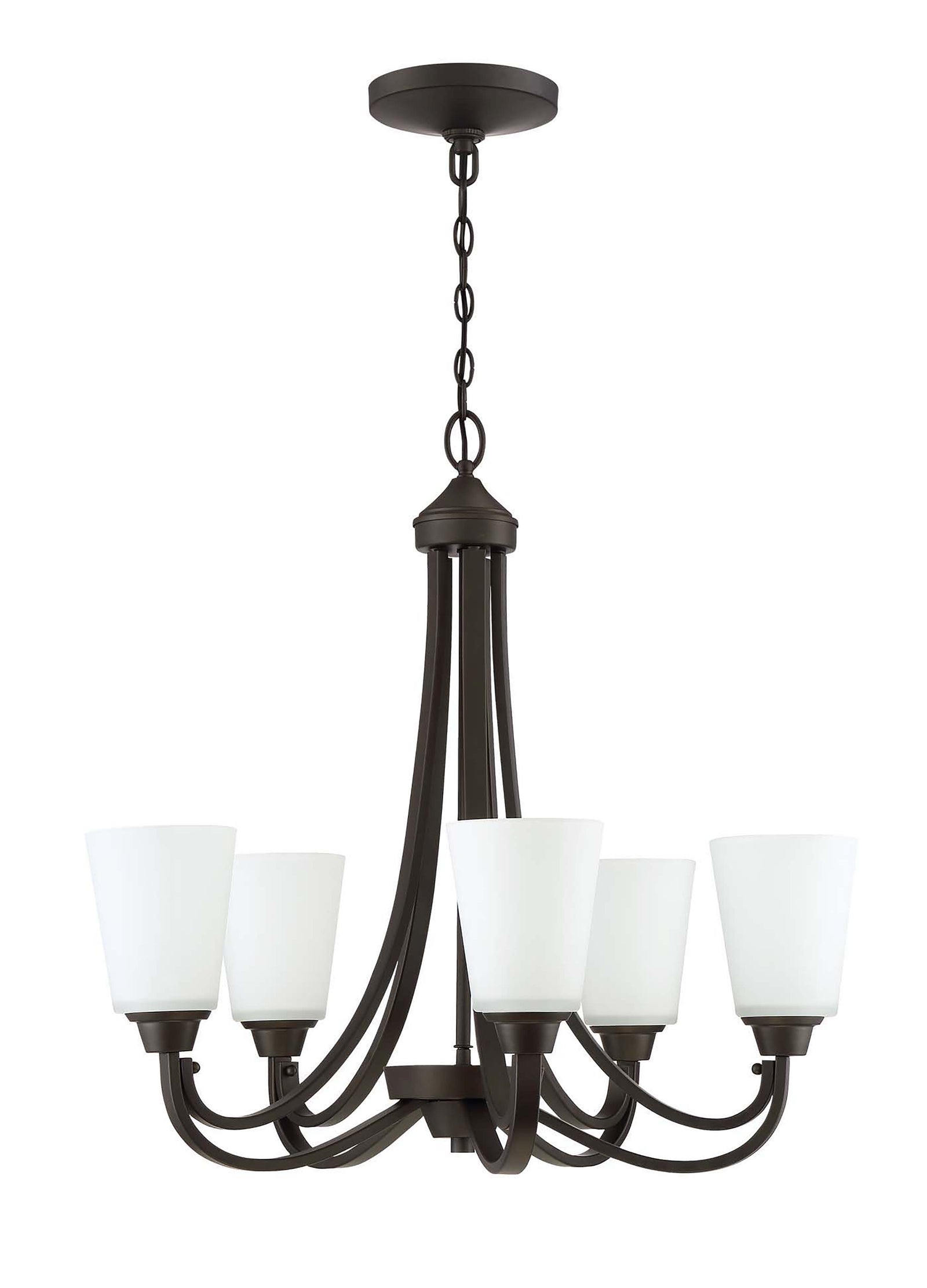 5 Light Chandelier in Espresso by Craftmade