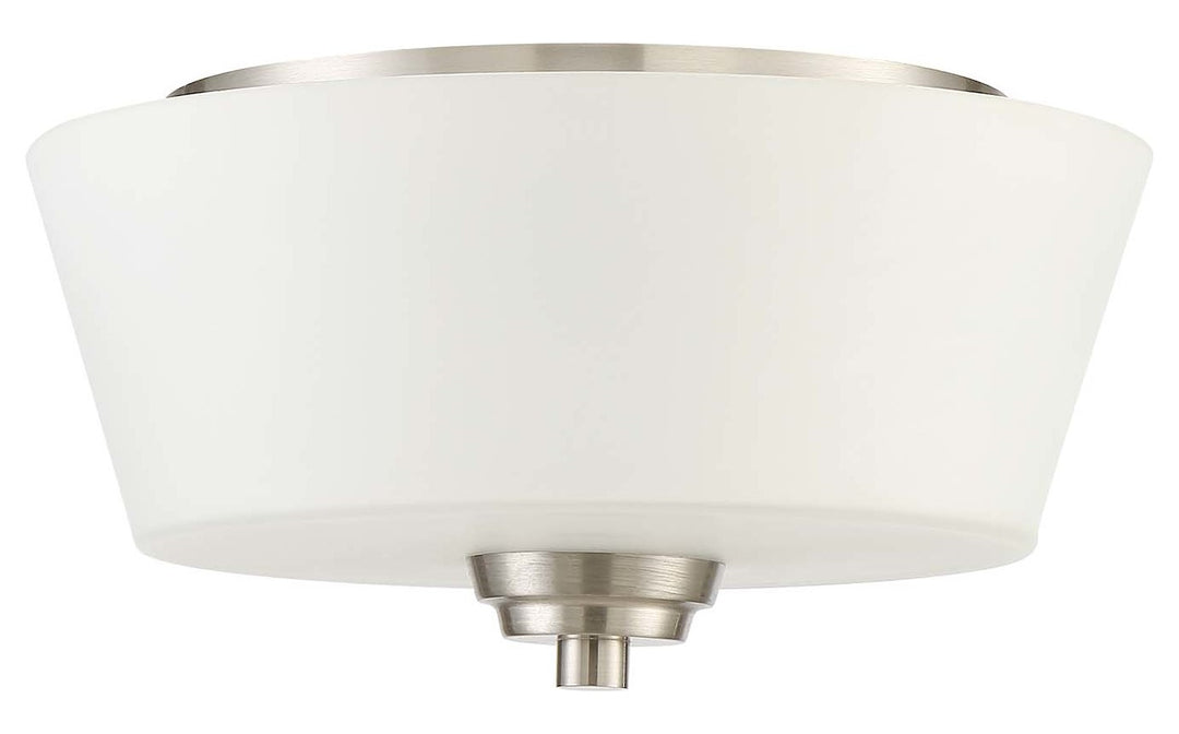 2 Light Flushmount in Brushed Polished Nickel by Craftmade