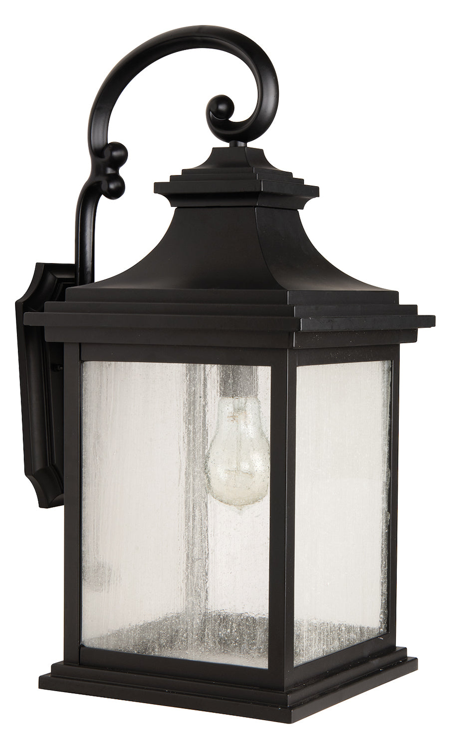 1 Light Large Outdoor Wall Mount in Midnight by Craftmade