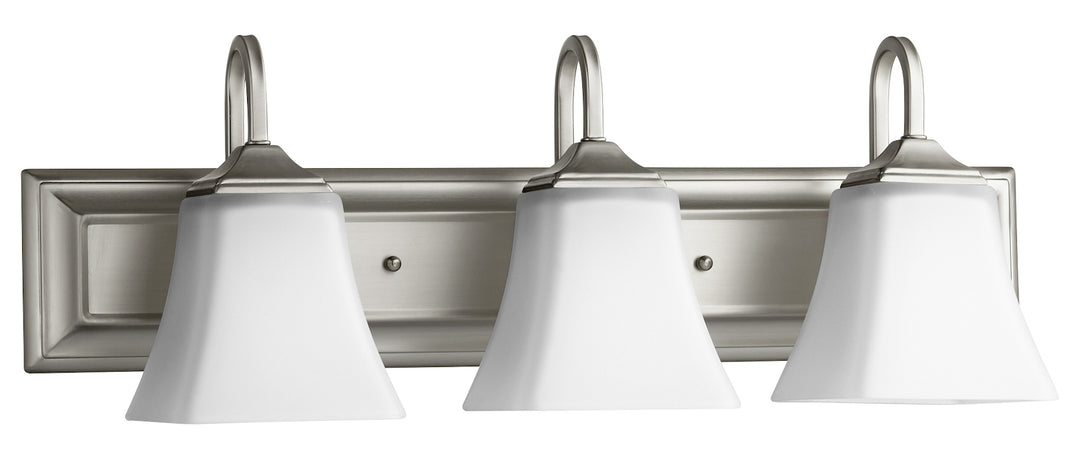 3Lt Stn Opal Vanity Nickel by Quorum