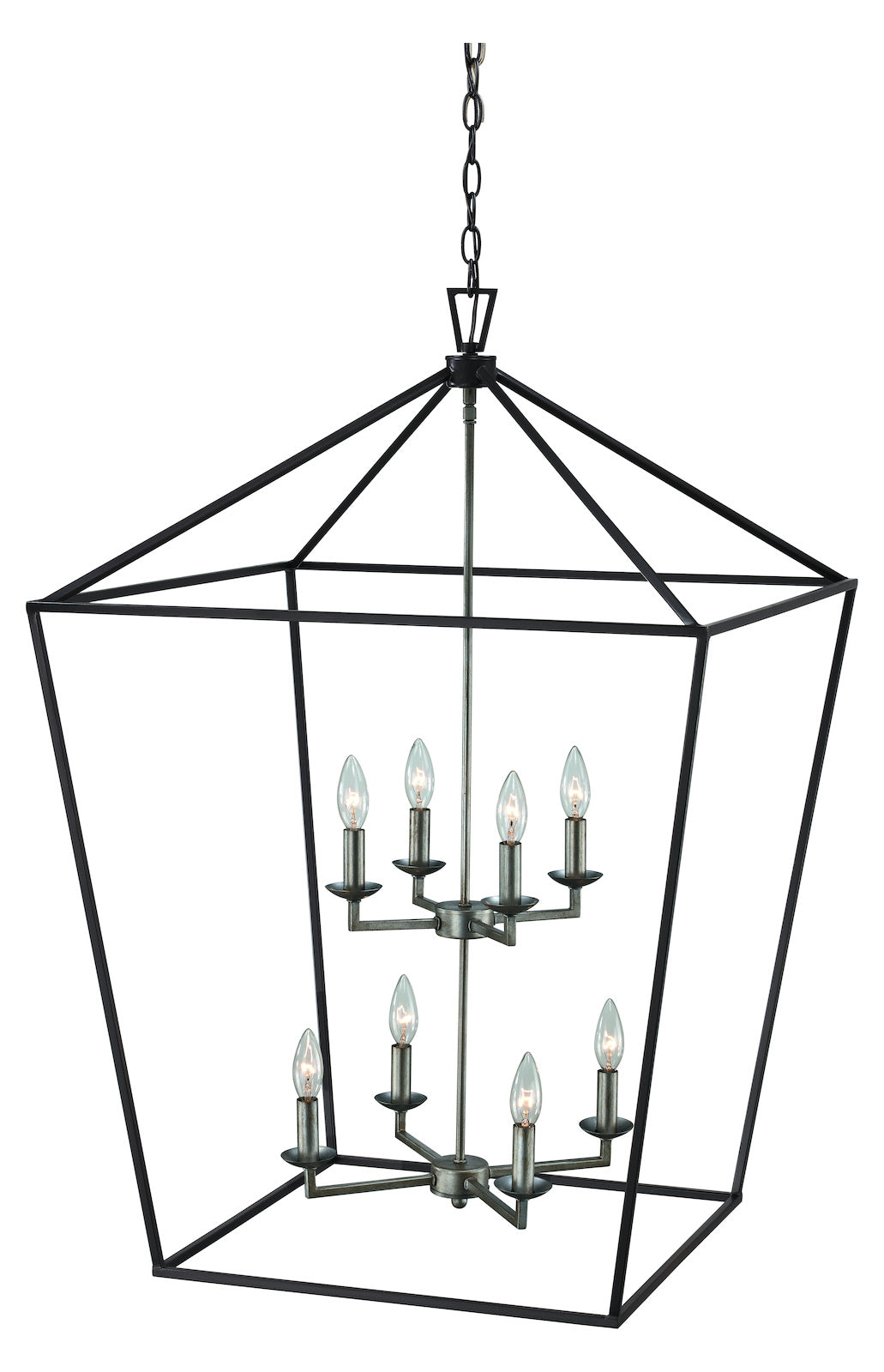 Pendants Polished Chrome+Black by Trans Globe