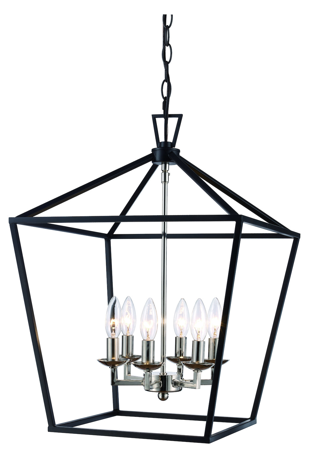 Pendants Polished Chrome+Black by Trans Globe