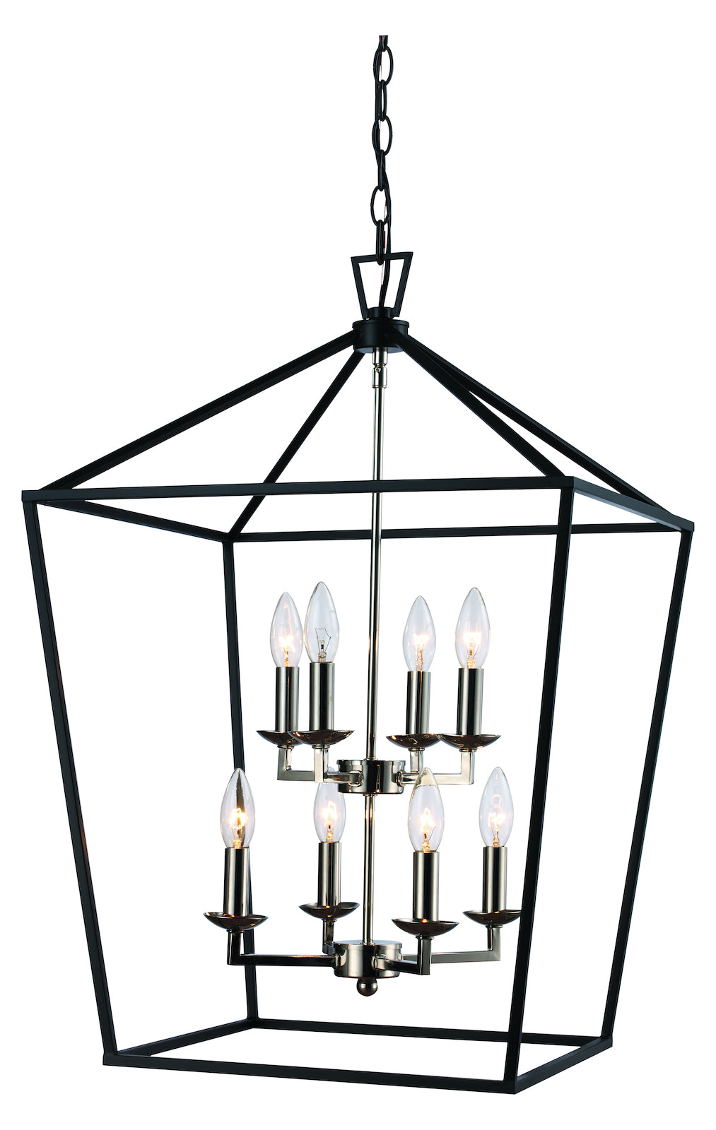 Pendants Polished Chrome+Black by Trans Globe