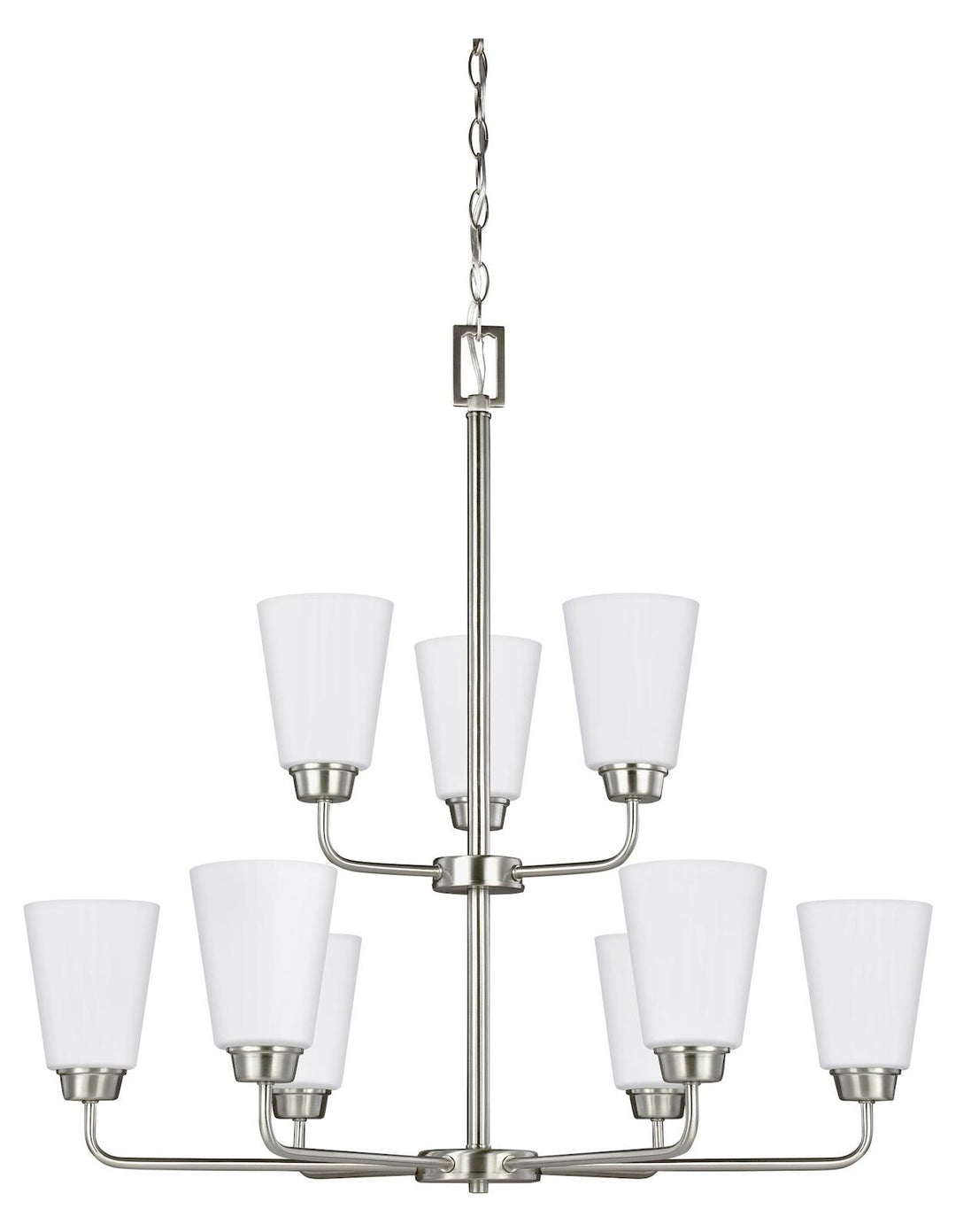 Nine Light Chandelier by Generation Lighting