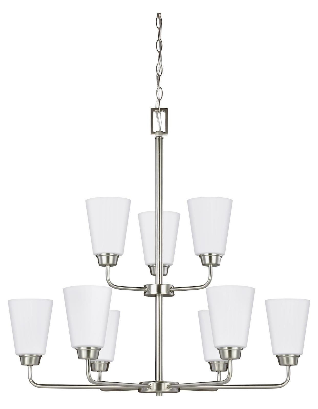 Nine Light Chandelier by Generation Lighting