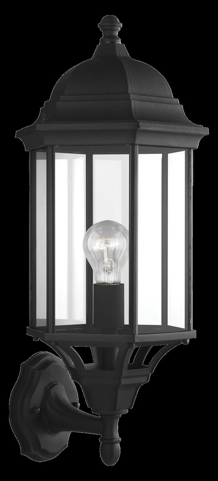 Large One Light Uplight Outdoor Wall Lantern
