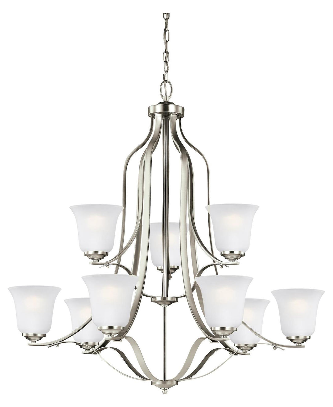 Nine Light Chandelier by Generation Lighting