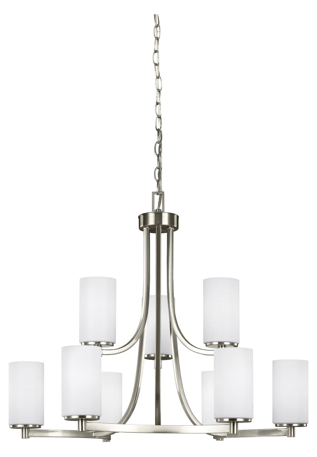 Nine Light Chandelier by Generation Lighting