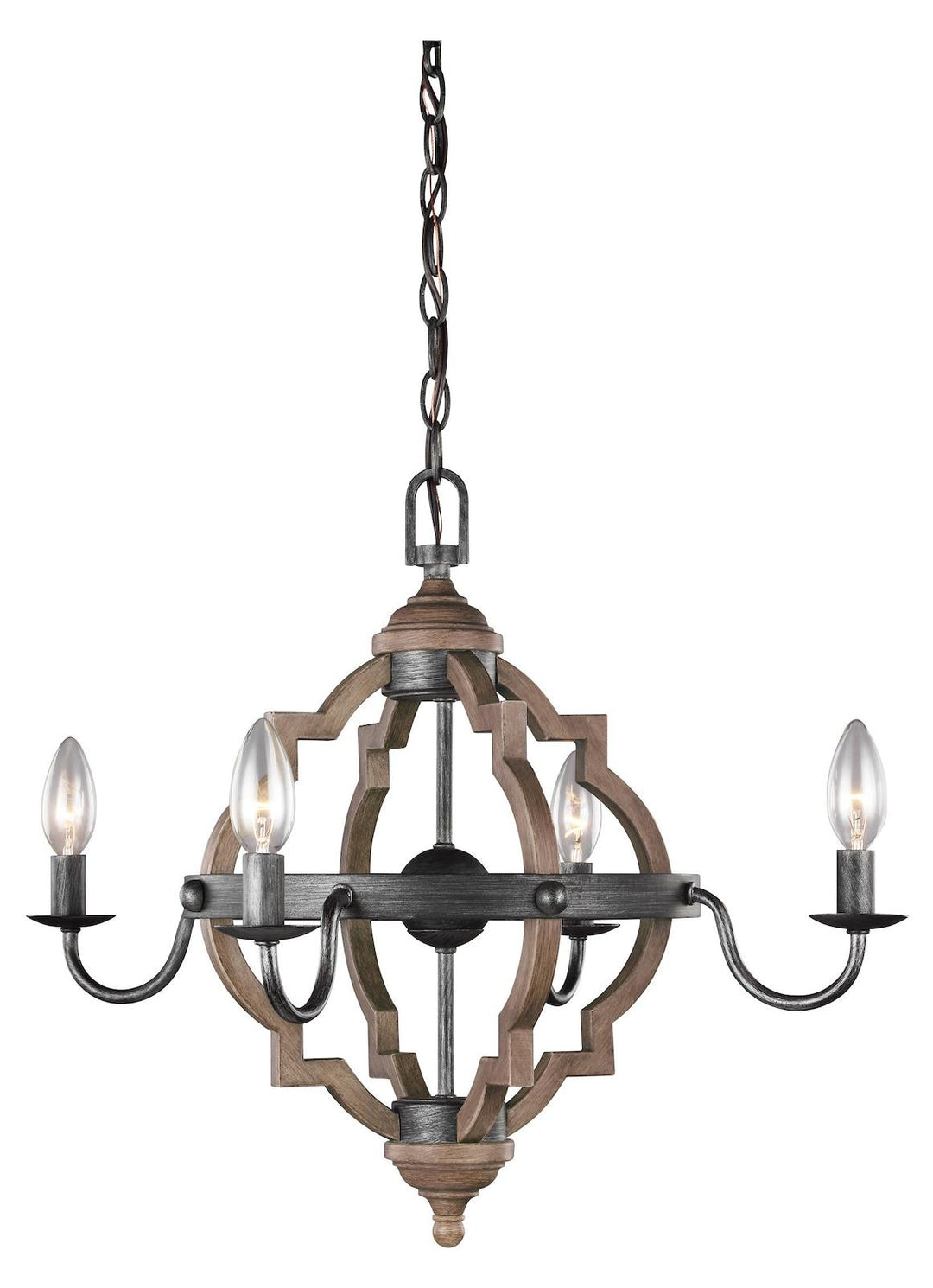 Four Light Chandelier by Generation Lighting