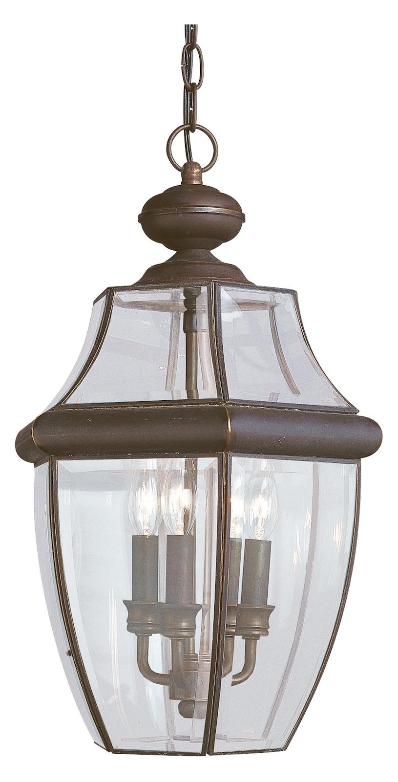 Three Light Outdoor Pendant by Generation Lighting