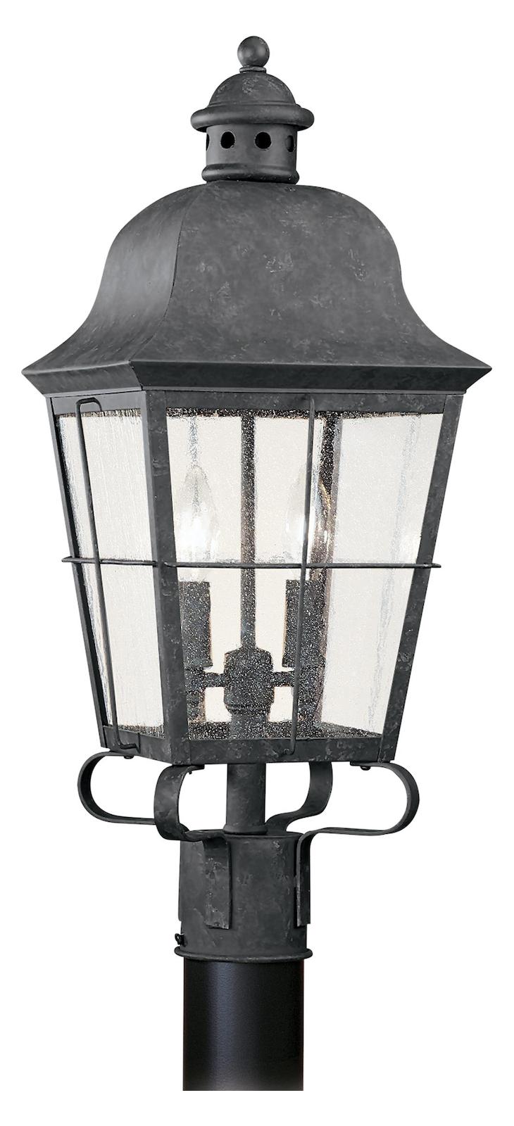 Two Light Outdoor Post Lantern by Generation Lighting