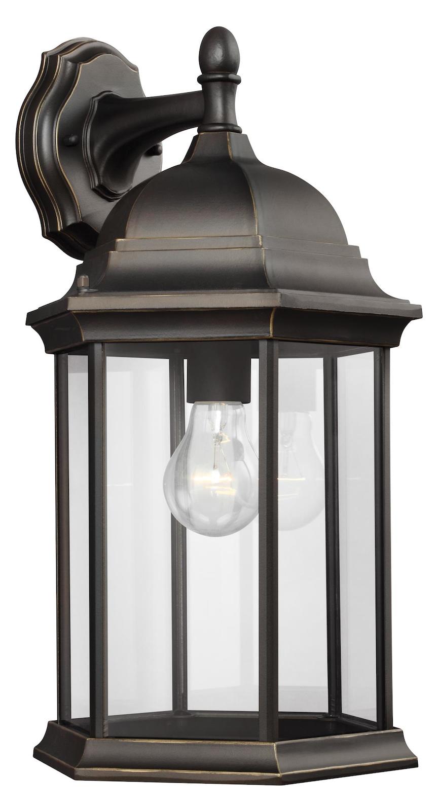 Large One Light Downlight Outdoor Wall Lantern by Generation Lighting