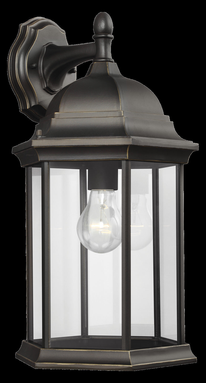 Large One Light Downlight Outdoor Wall Lantern