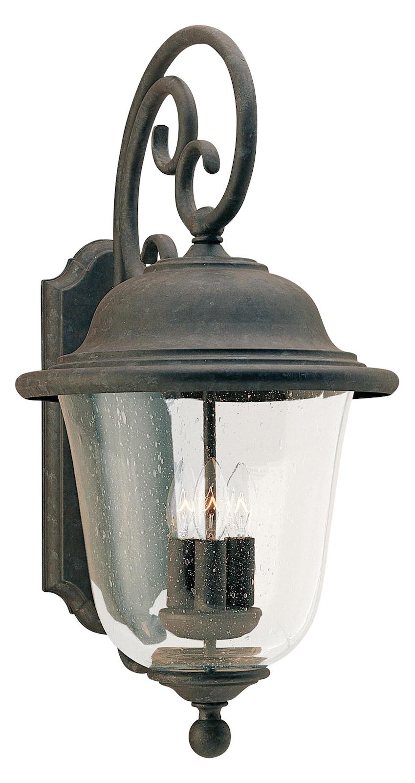 Three Light Outdoor Wall Lantern by Generation Lighting