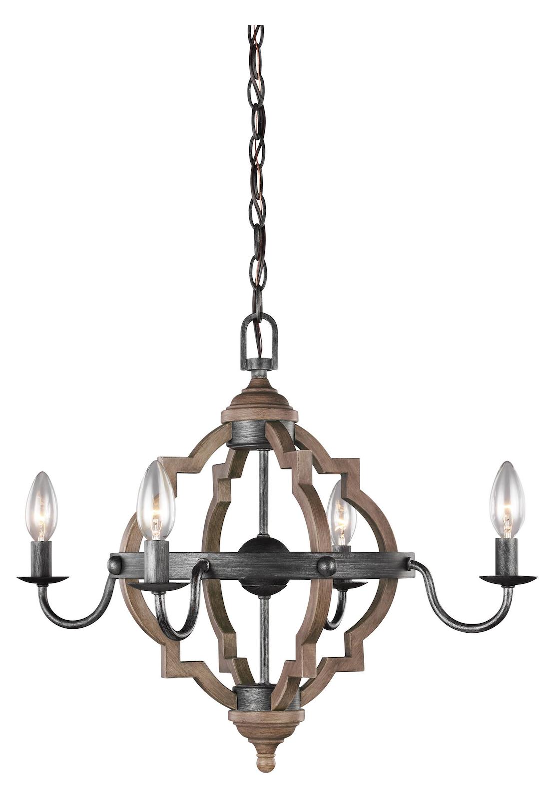 Four Light Chandelier by Generation Lighting