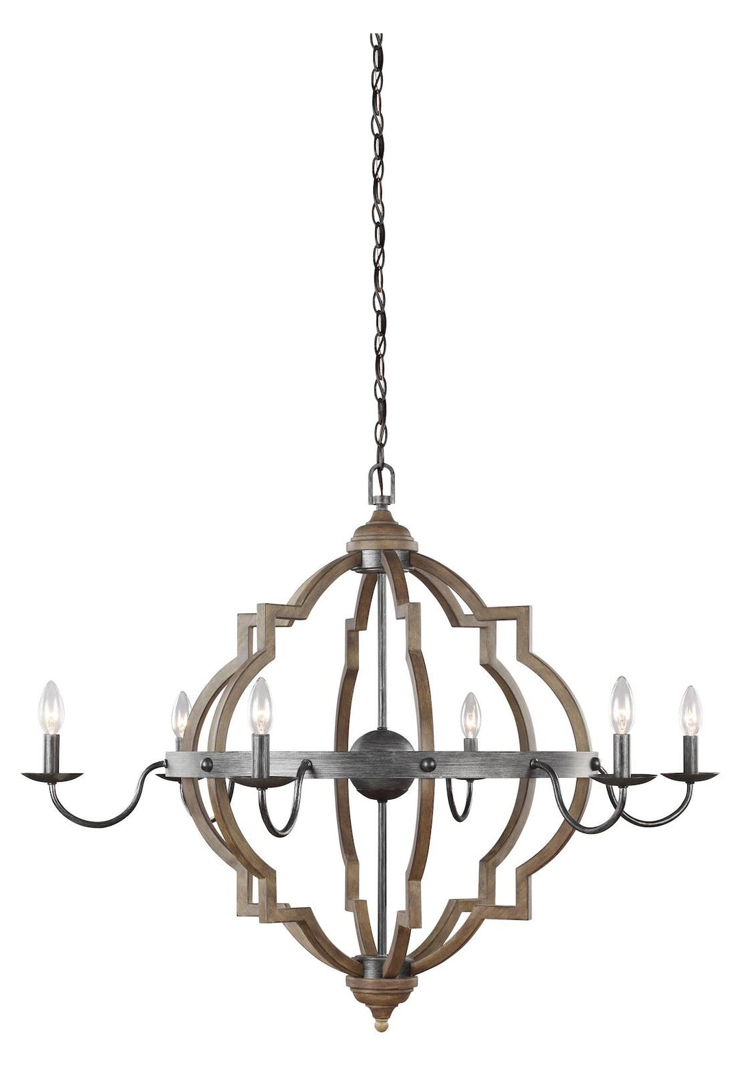 Six Light Chandelier by Generation Lighting