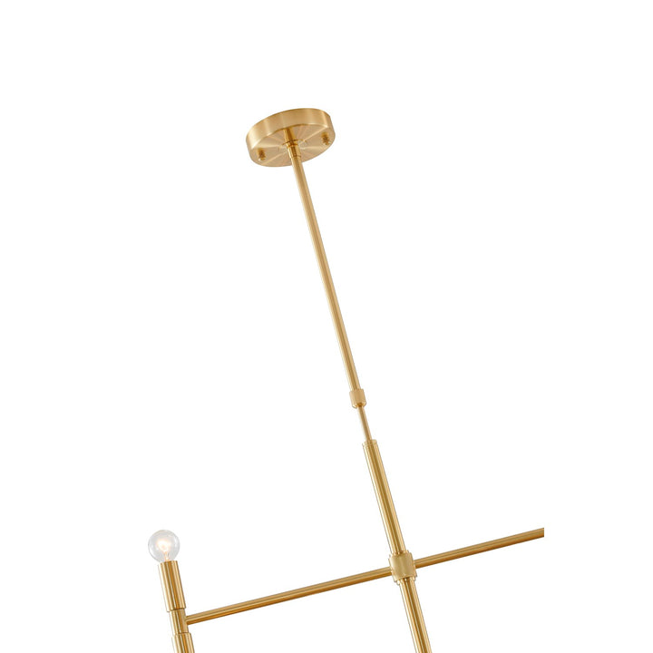 Multi-Arm  Gold Metal Light Fixture