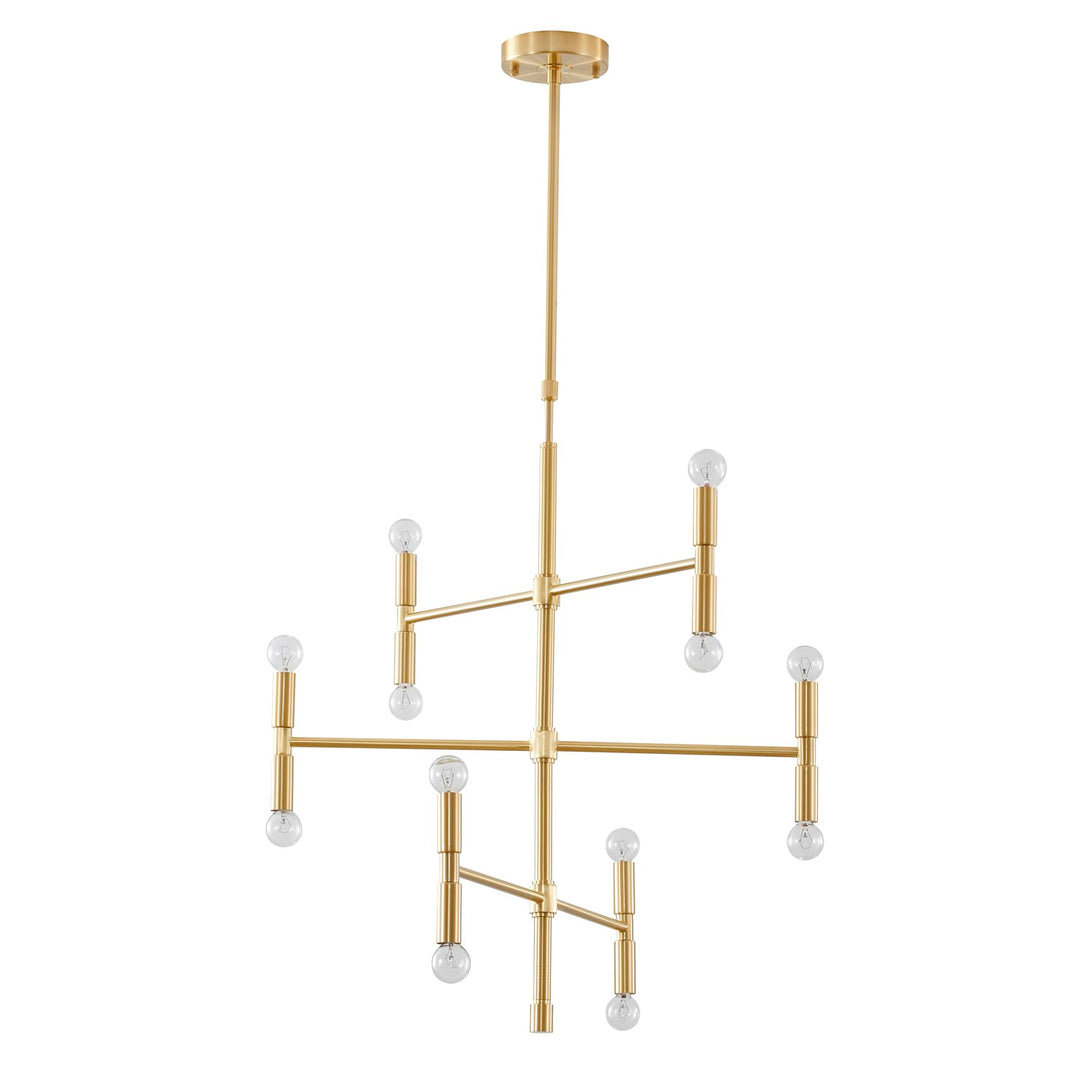 Multi-Arm  Gold Metal Light Fixture