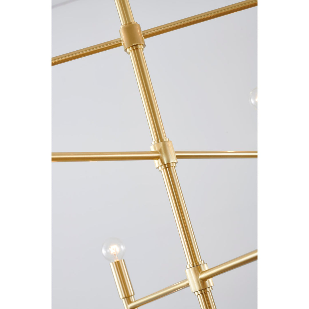 Multi-Arm  Gold Metal Light Fixture