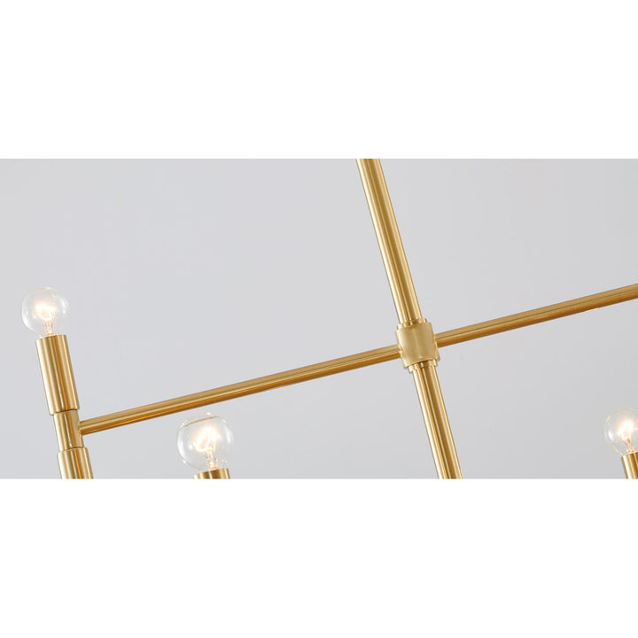 Multi-Arm  Gold Metal Light Fixture