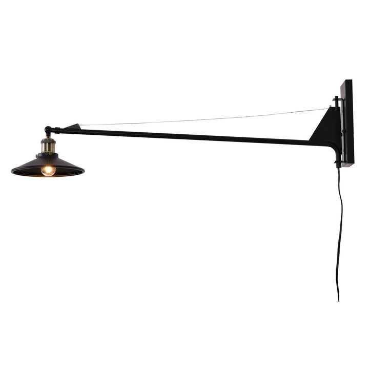 Black Metal Black Frame Light Fixture by Bethel