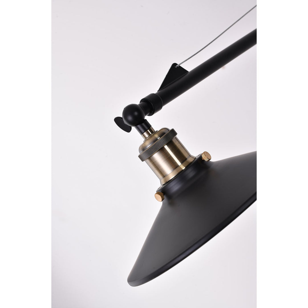 Black Metal Black Frame Light Fixture
